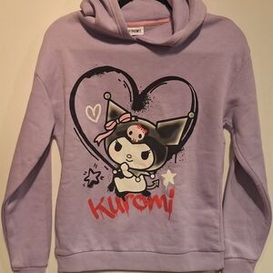 Kids Kuromi Graphic Hoodie in Lavender